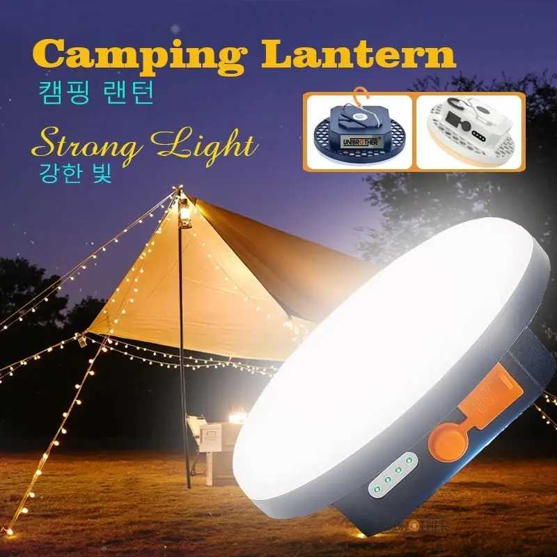 Rechargeable Powerful Light Camping Lantern with Magnet Strong Light Portable Flashlights LED Tent Lights Work Repair Lighting M251201