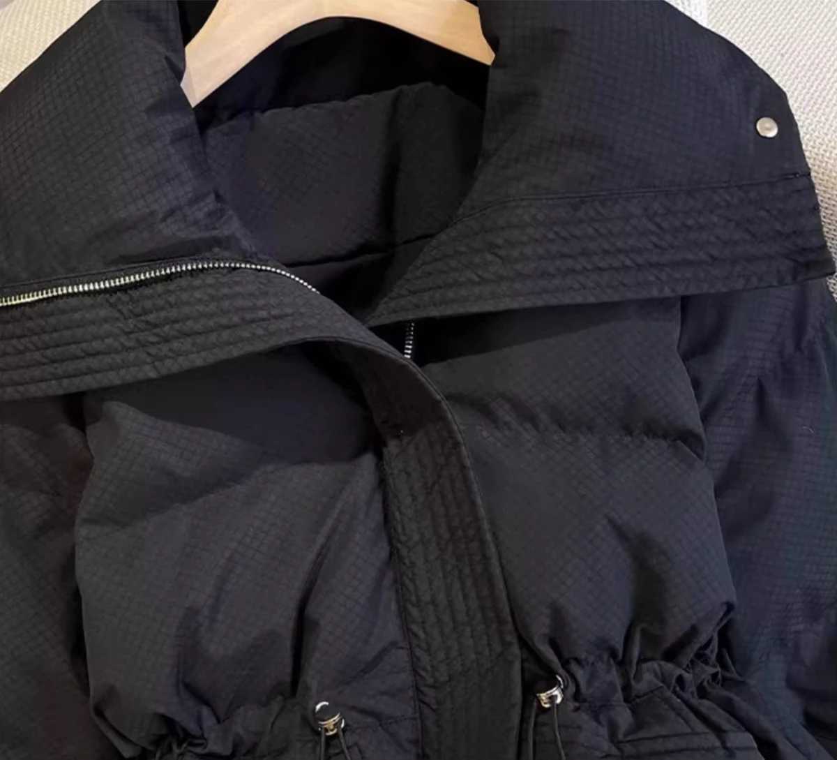 Winter Short Stand Collar Thicken Bread Jacket Puffer Ottwear Womens Jacket Drawstring Cotton-padded Clothes Down Coat ParkasT251201