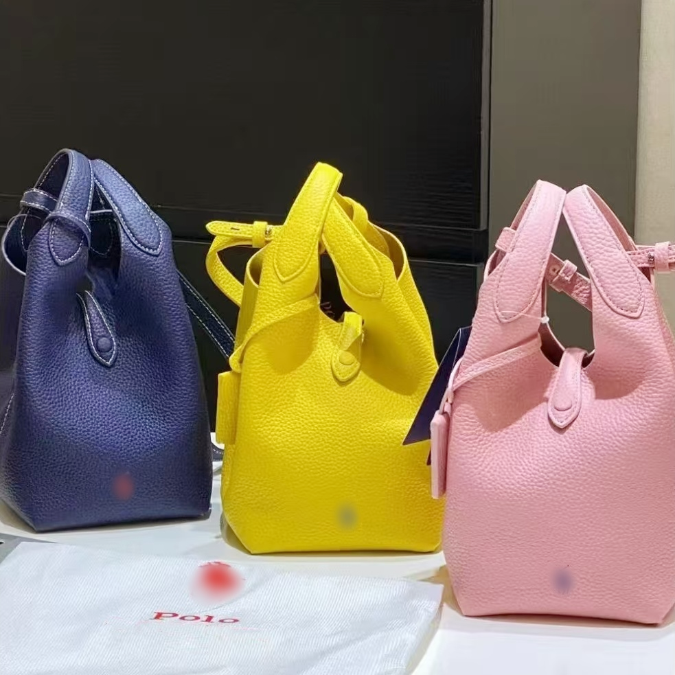 Large Small pink Designer polo bag Luxury handbag Womens tote Bags Genuine Leather Shoulder Evening bag Sac purse Pochette Man Suede polo id Bucket bag crossbody bag
