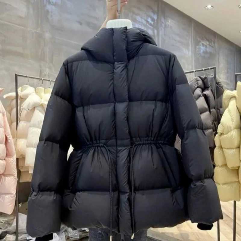 Winter Design Feeling Waist Cinching Slimming Cotton Jacket for Women New in Fashionable Simple Thick Warm Cotton JacketT251201