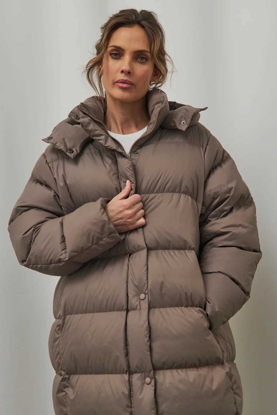 Blubelle Loose 90 Duck Down Coat Ladies Winter Long Sleeve Thicken Warm Long Puffer Jackets Coats for Women Down CoatsT251201