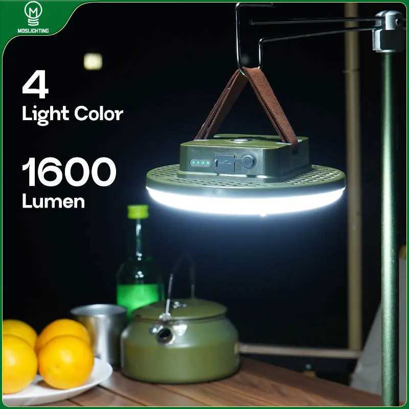 MOSLIGHTING Camping Light Rechargeable Portable Suspension Magnetic Suction Ultra Bright LED Tent Light Fishing Lights Outdoors M251201