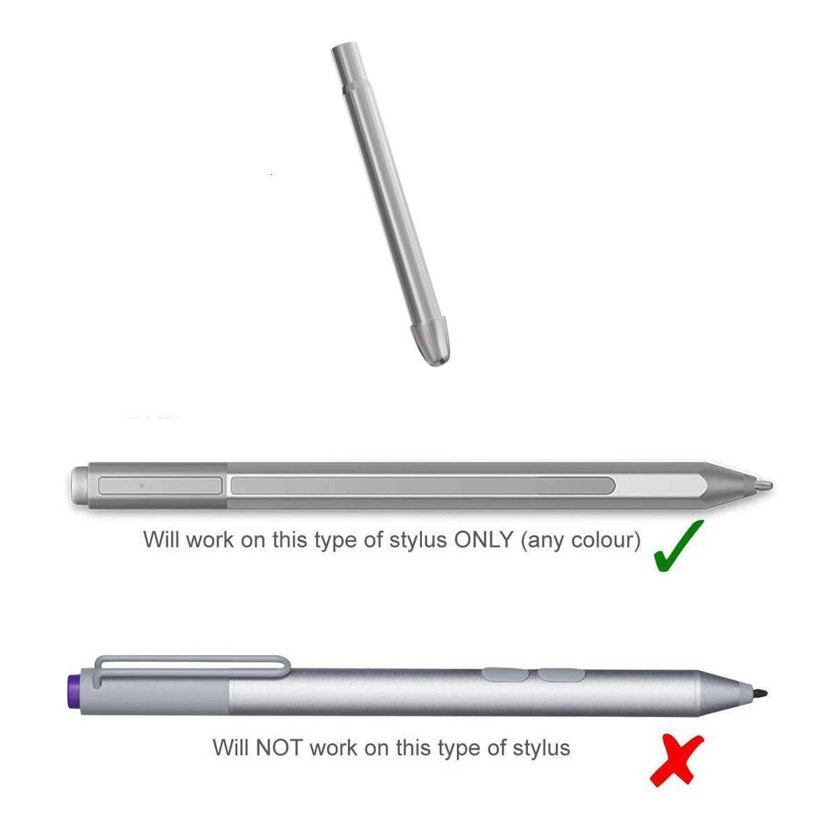 For Surface Pro 7 6 5 4 Series Surface Laptop Stylus Pen No Wear Out Titanium Alloy Pen Tips C251201