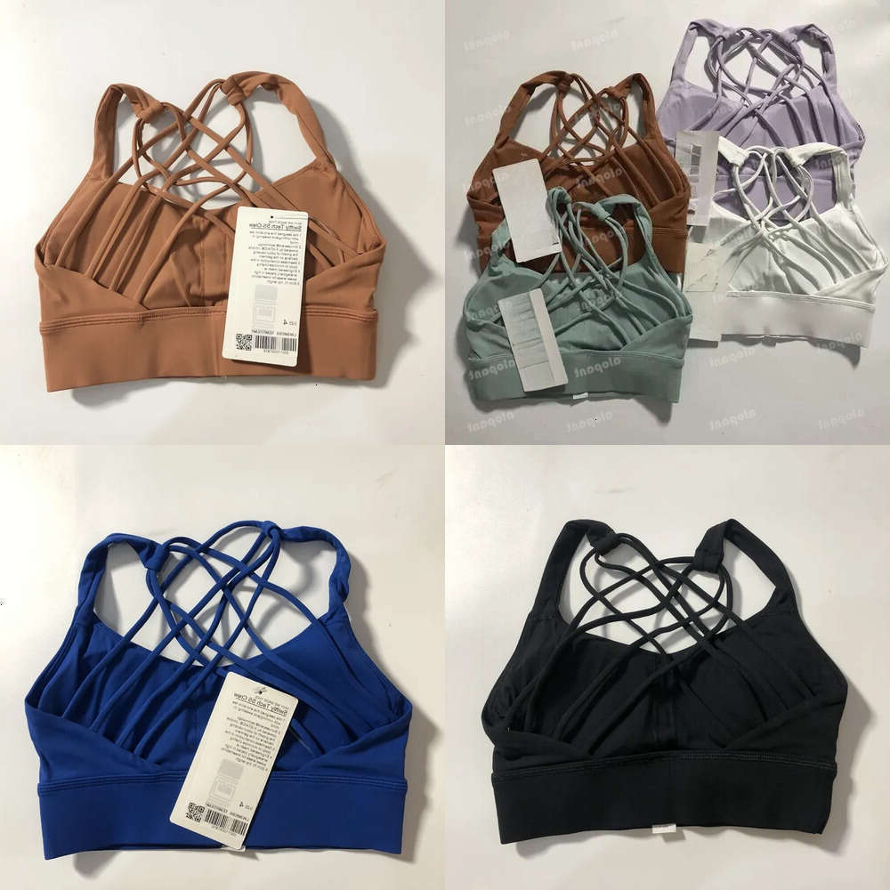 Hot Sale 10A Yoga With Chest Pad Back luluity lemonive Bras Set Quick Drying Breathable Underwear Gym Sexy Soft Solid Color Racerback luluity lemonive Sets Cv