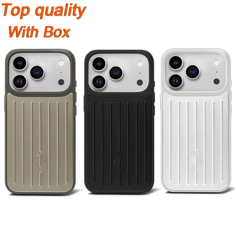 RIM Phone Case Suitcase Designer iPhone Case for Apple iPhone 17 Pro Max 16 15 14 13 12 Polycarbonate Aluminum Alloy MagSafe Weave Back Cover Coque Funda dhgate AAAA