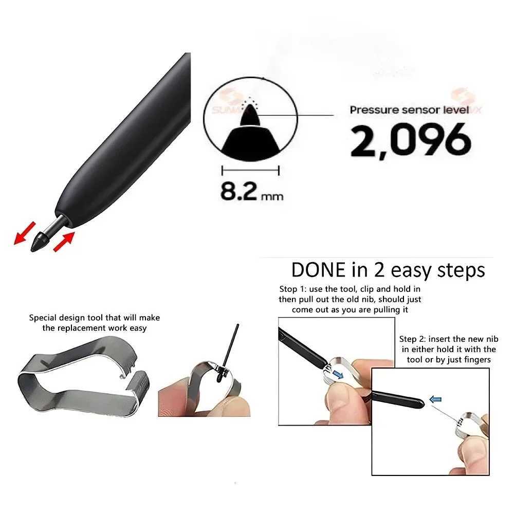 Tablet Pen Stylus Touch Pencil S Pen for Galaxy Tablet Tab S8 S9 S9FE S7 FE S6 Lite S7 S8 Touch Pen Without C2512011