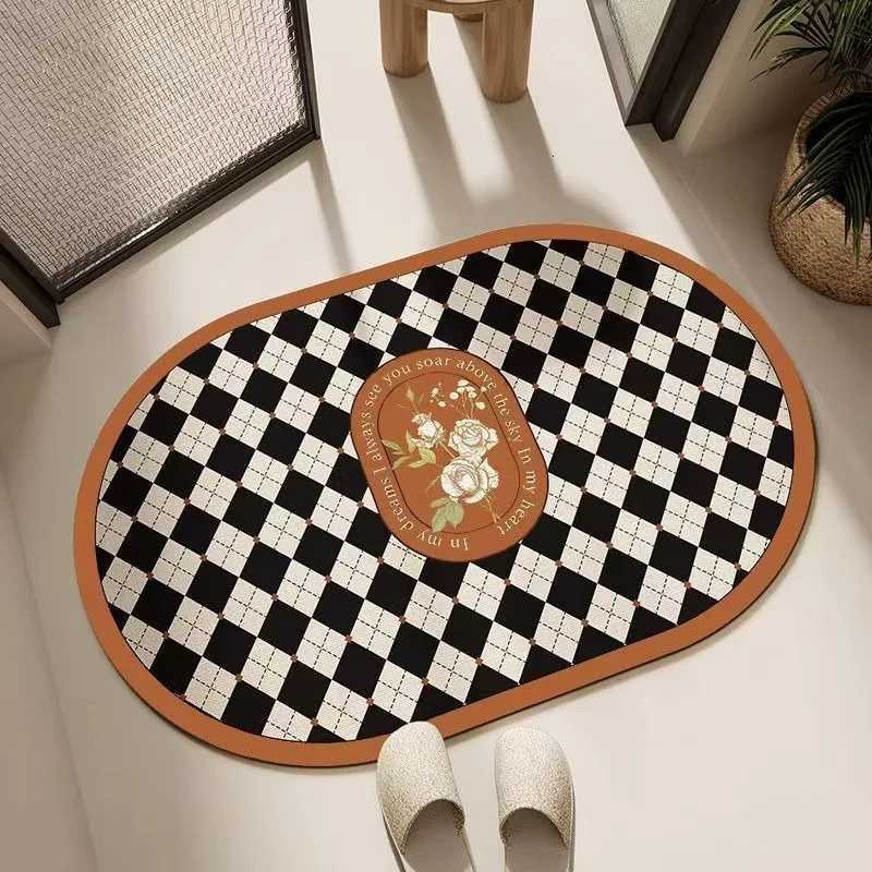 Bathro absorbent diat d toilet non-slip doormat toilet floor mat toilet carpet H251129