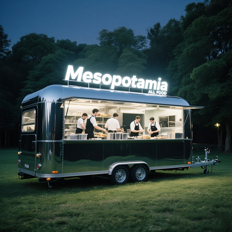 Heavy-Duty Food Trailer with Full Kitchen | 304 Stainless Steel for Hot Dog, Burger & Coffee Business