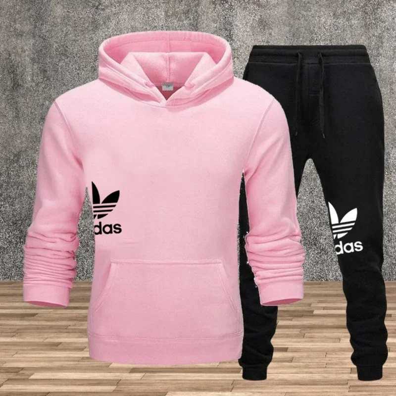 Mens sweatshirt set autumn and winter fitness fashion jogging exercise set autumn and winter fashion comfort feature two-piec M251201