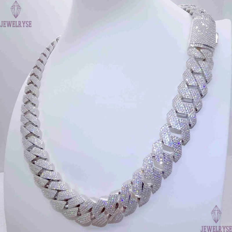 necklace moissanite chain chaincuban link Horizon Iced Out Pass Diamond Tester vvs Jewelry for men gift