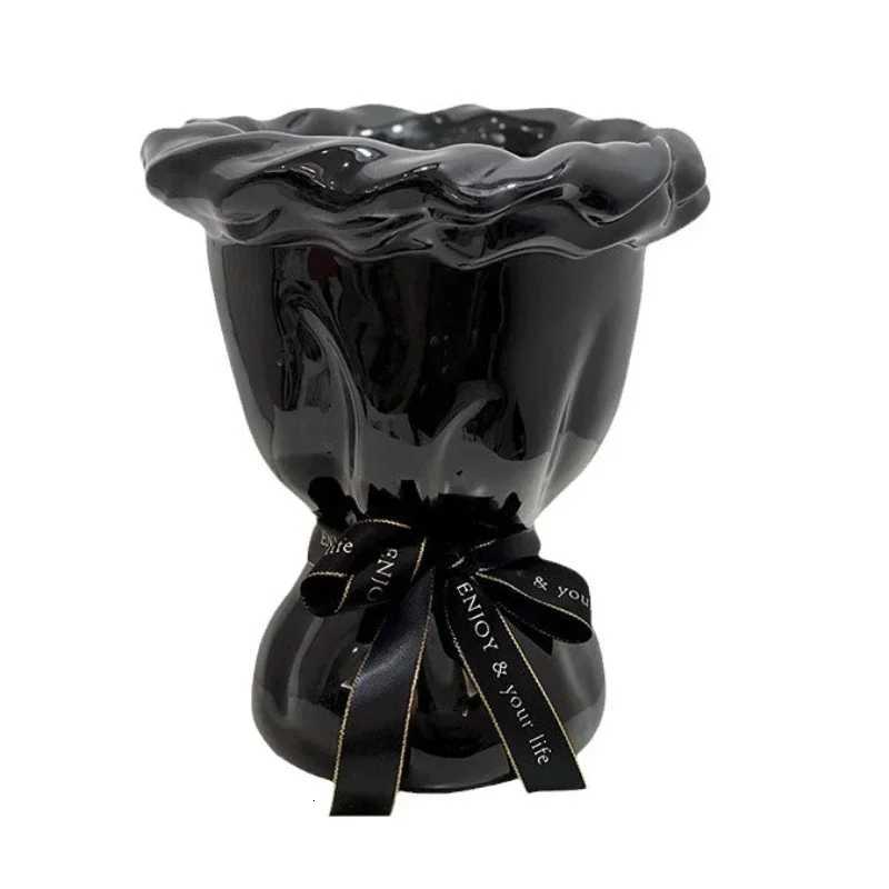 Ceramic Vase Bouquet Shapes Flower Arrangement Accessories Vases He Decoration Y251201