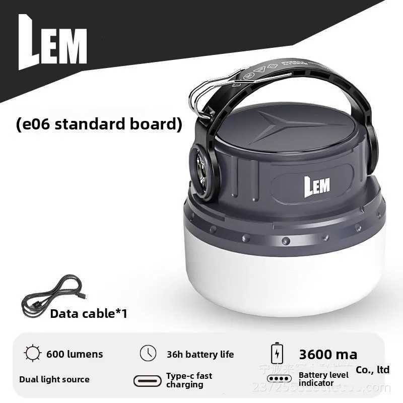 LEM outdoor camping light long battery life solar portable charging camping tent ambient light hanging light M251201