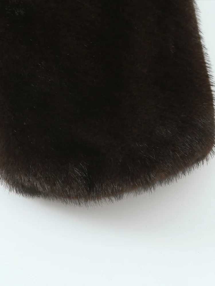 European and American style 2025 autumn new products womens clothing temperament faux fur effect versatile jacket coatT251201