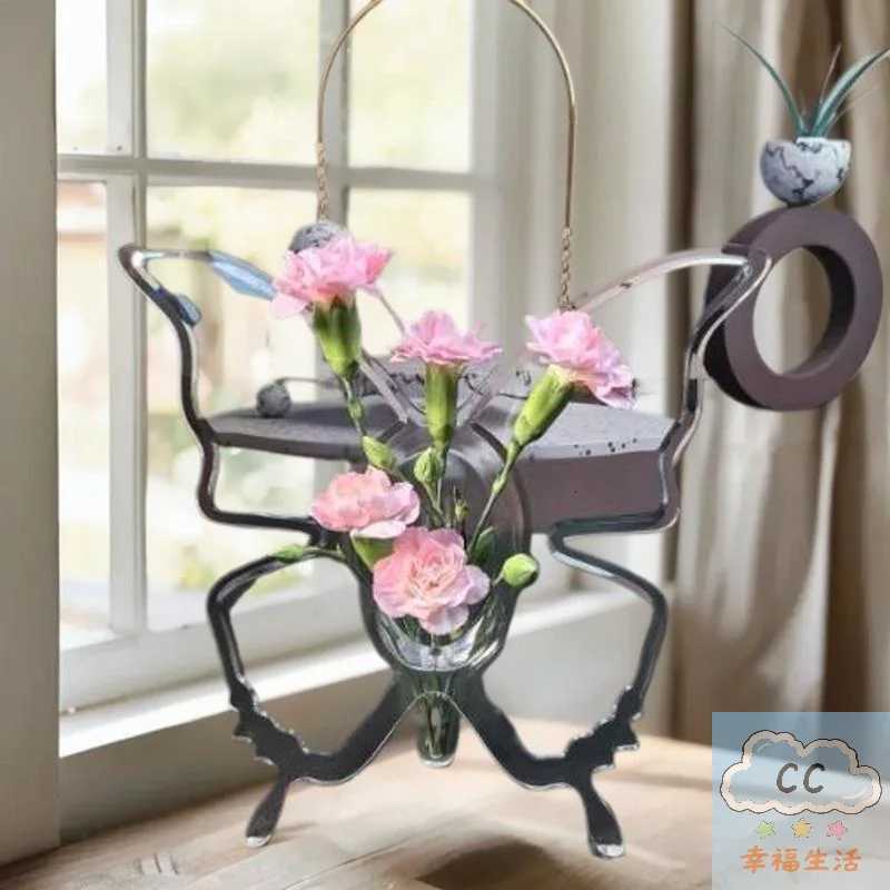Flower Arrangement Accessory 3D Vase in Acrylic Material He Decor Y251201