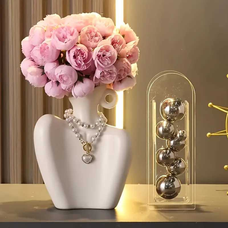 Elegant Beauty Neck Display Stand for Storing Jewelry like necklaces earrings and pendants Durable Dresser Tabletop Vase Decor Y251201
