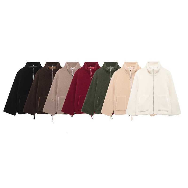 SIYANG Women Autumn Fashion Loose Teddy Coat Female Pockets Zipper Warm Faux Lamb Jacket Ladies Casual OuterwearT251201