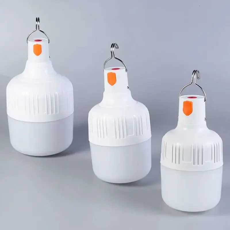 100W USB Rechargeable LED Bulbs Portable High Brightness Outdoor Camping Fishing Hanging Tent Lantern Emergency Night Lights M251201