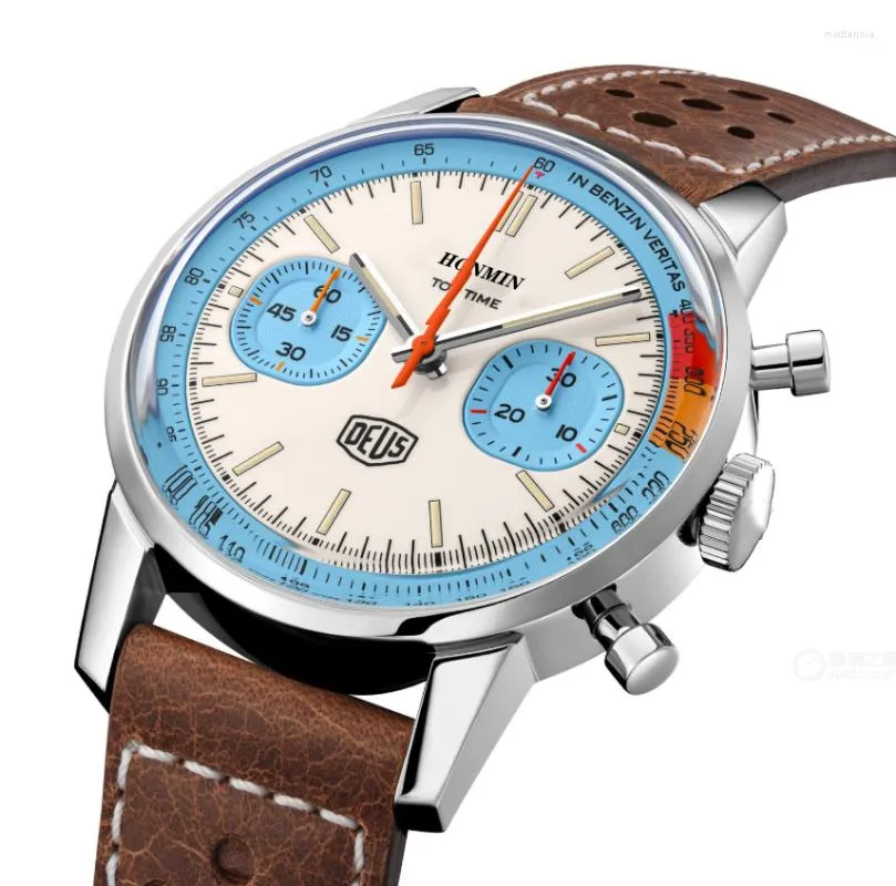 Watch Top Time Series Men's Watch Professional Aviation Chronograph Quartz Leisure Sports