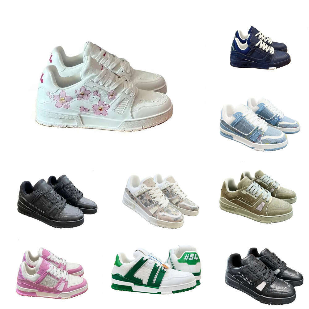 luxury trainer sport tennis athletic Platform dress shoes Fashion Leather rubber sole Basketball football Run shoes Designer sneakers Womens Mens Trainer shoe