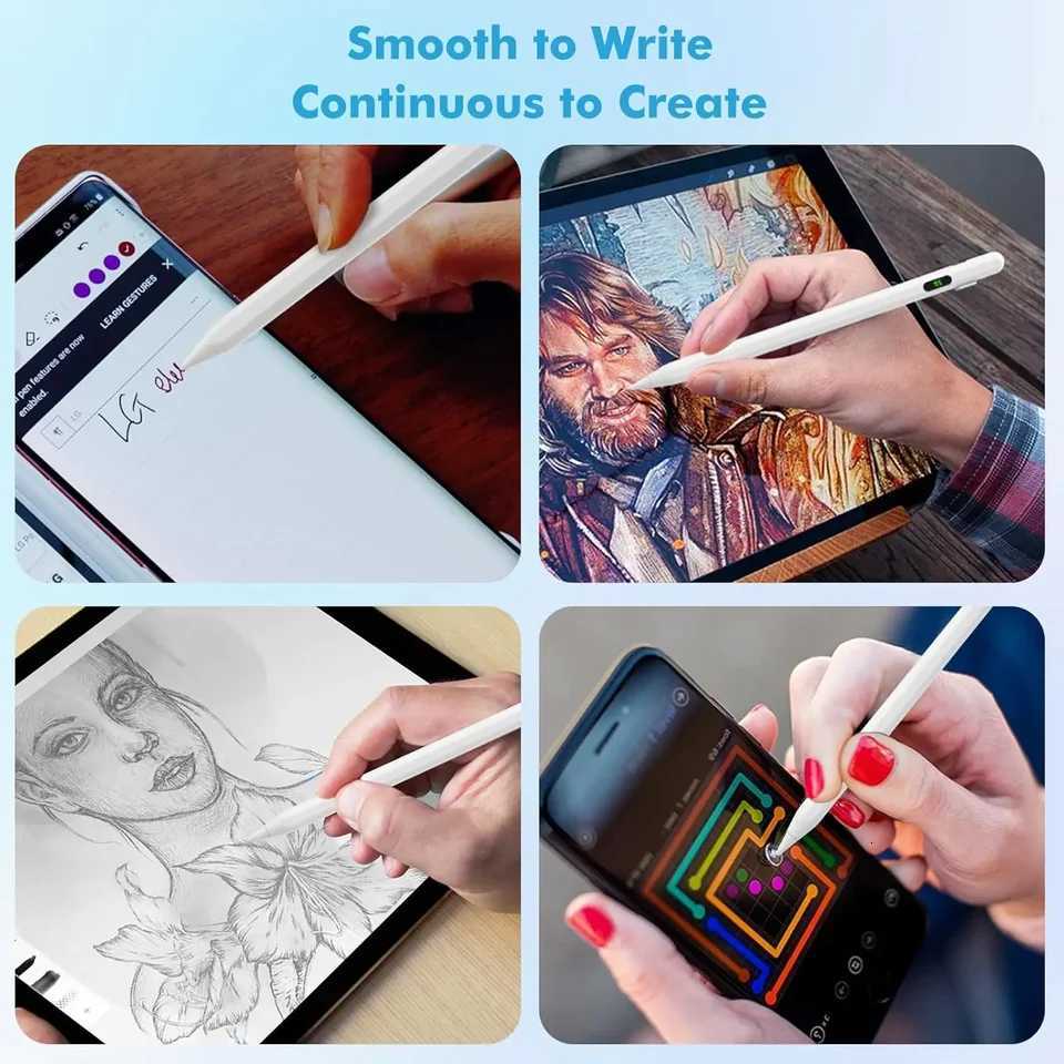 For Pencil Palm Rejection Power Display iPad Pencil Pen For iPad 2022 2021 2020 2019 2018 Pro Air Mini Specific Stylus C251201