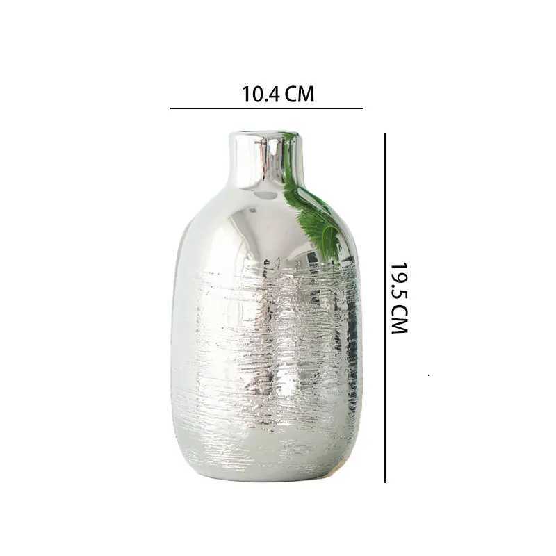 Ceramic Vase Gold Bed Grain Ceramic Handicraft Flower Vase Floral Arrangement Accessories He Decoration Accessories Y251201