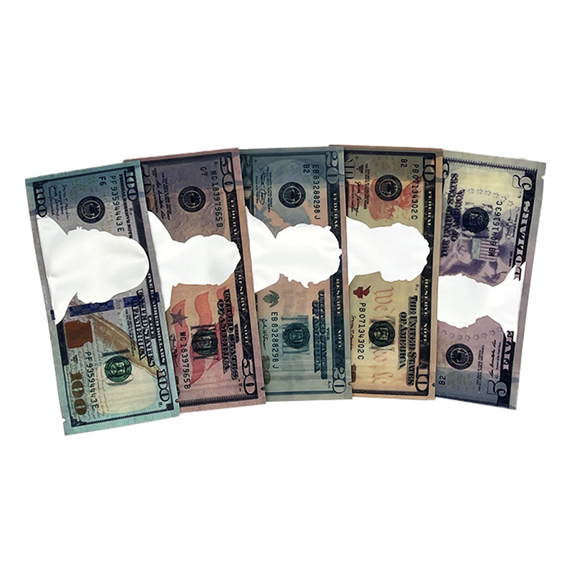 Empty Mylar Bag 3.5G Smell Proof Packaging Bags Reusable Plastic Pouch Zipper Lock Aluminum Food Storage Bag For Snack Dry Herb Packaging