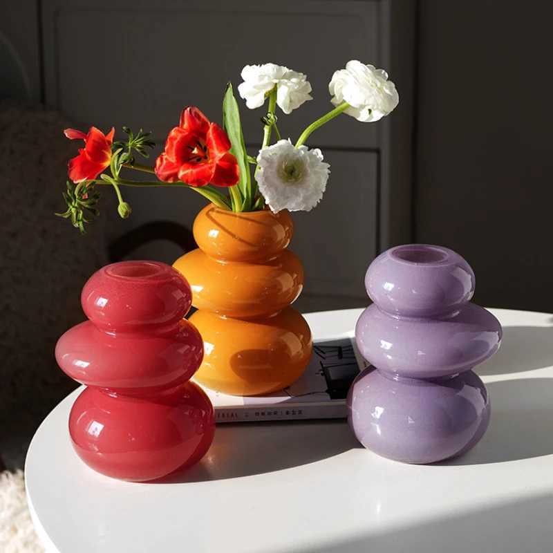 Medieval Lily Vase Ornaments Living Ro Flower Arrangement High Sense French Retro Table High Flowerarrangementvase Y251201