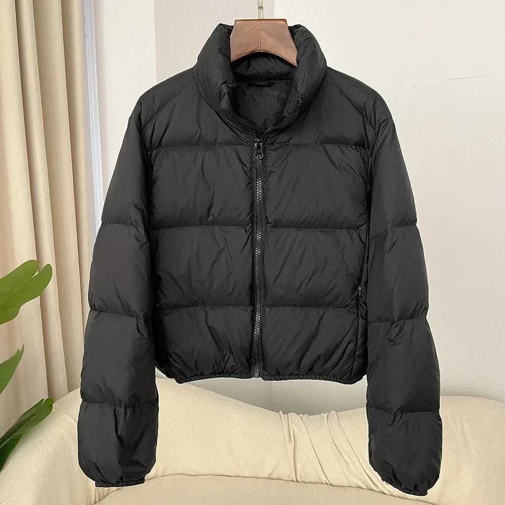 Autumn Winter Thickened Down Jacket Women Stand Collar Short Coat 50 White Duck Down Jacket Warm Jacket Daily CommutingT251201