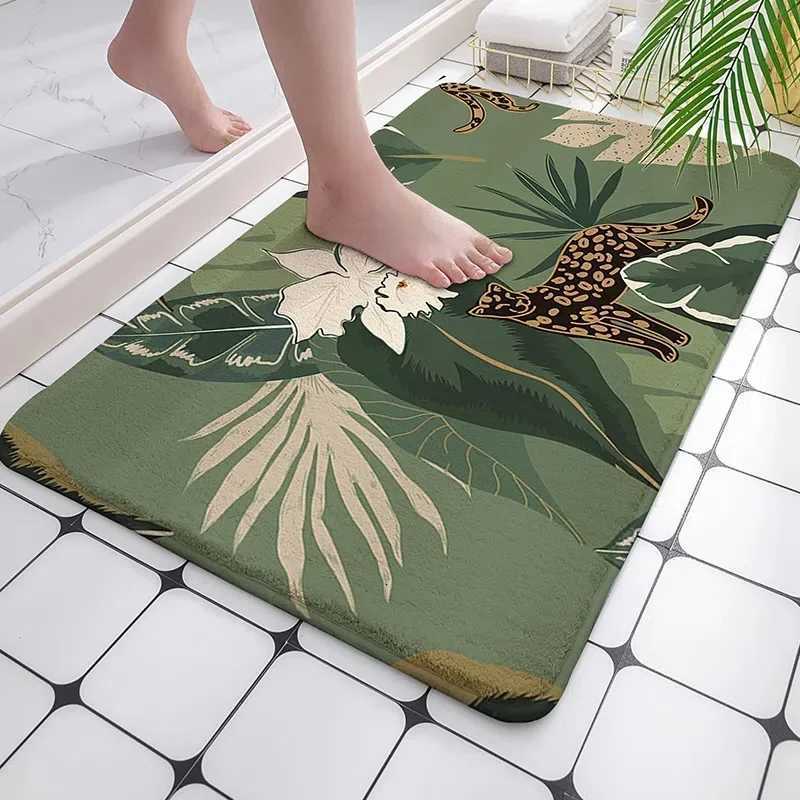 Cartoon Style Bathro Mats Absorbent Non-Slip Carpet Shower Ro Floor Mats Entrance Doormat Living Ro Carpets Kitchen Rugs H251129