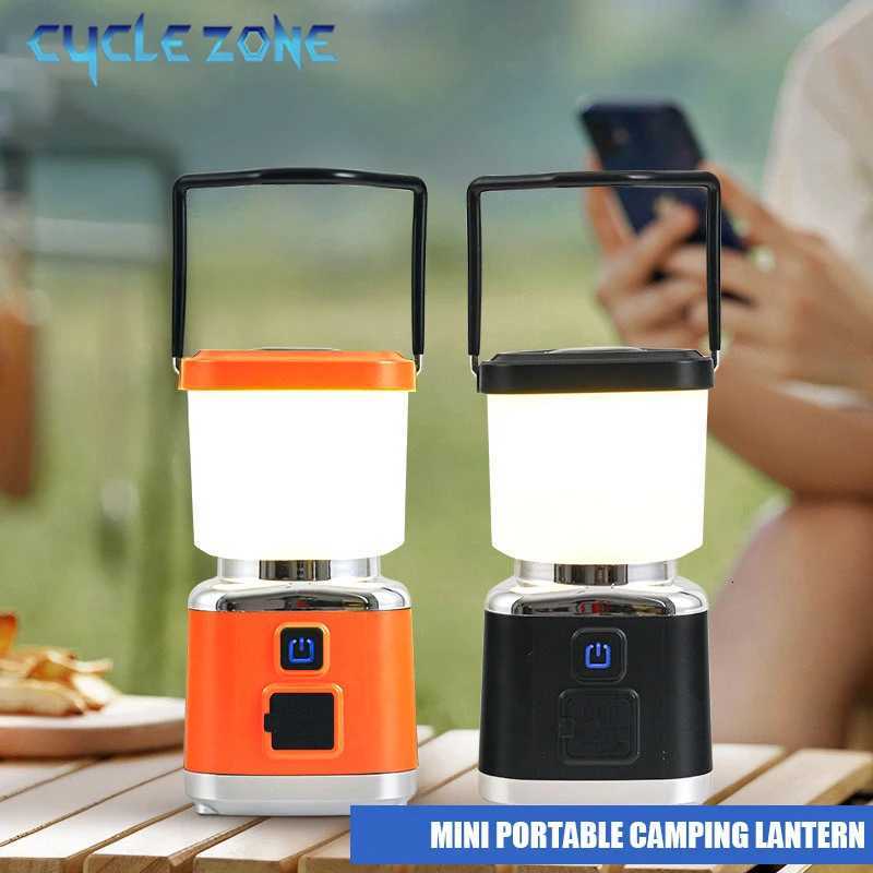 Portable Camping Light TYPE-C Rechargeable Dimmable Hanging Tent Lantern Night Lights Outdoor Camping Fishing Emergency Lighting M251201
