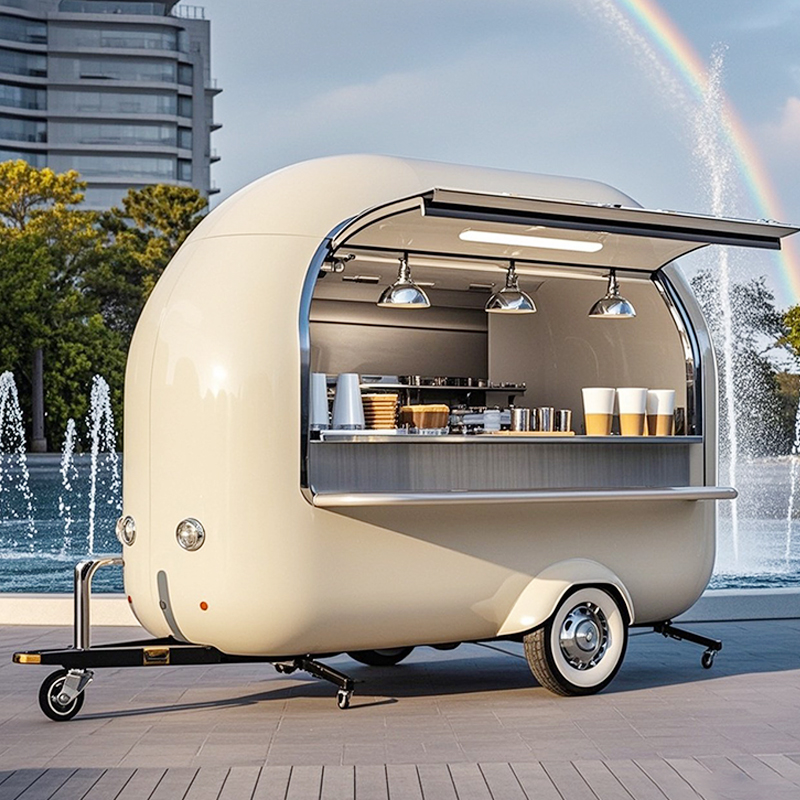 Electric Four-wheel Dining Car Mobile Sales Mobile Stall Barbecue Fried String Cold Drink Milk Tea Snack Car