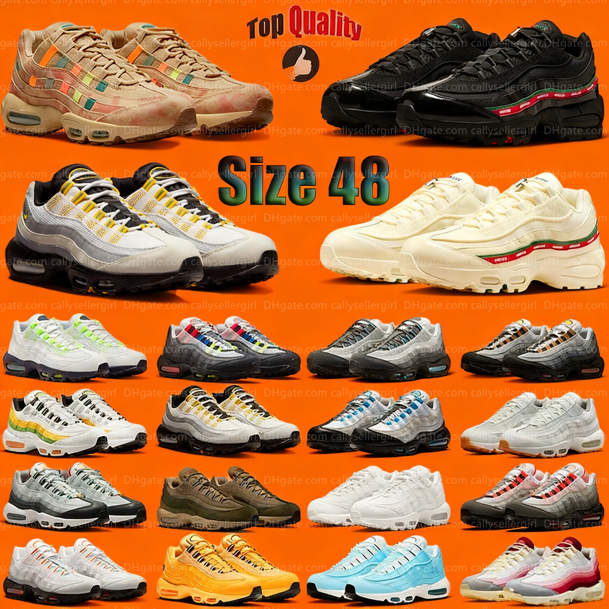 2025 With Box 95 95s Designer Shoes N7 Tour Yellow Sail Spelman College woman women men Sneakers size 48