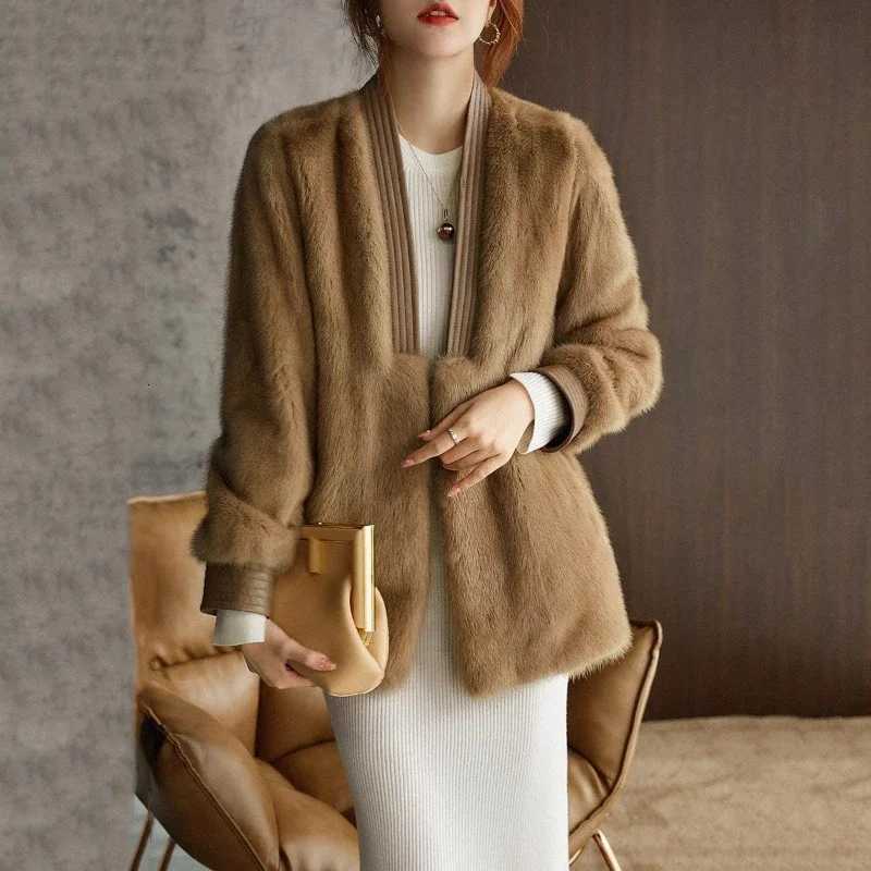 New Plush White Faux Fur Coat 2024 Woman New in Coats Autumn Winter Fur Plush Fluffy Jacket Warm Red Gray Black OuterwearsT251201