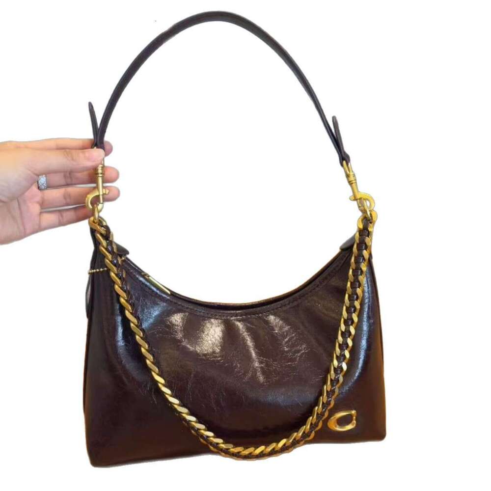 Vintage Large Capacity Chain Underarm Tote for Women 2025 Autumn Winter New High-end Versatile Shoulder Crossbody Bag