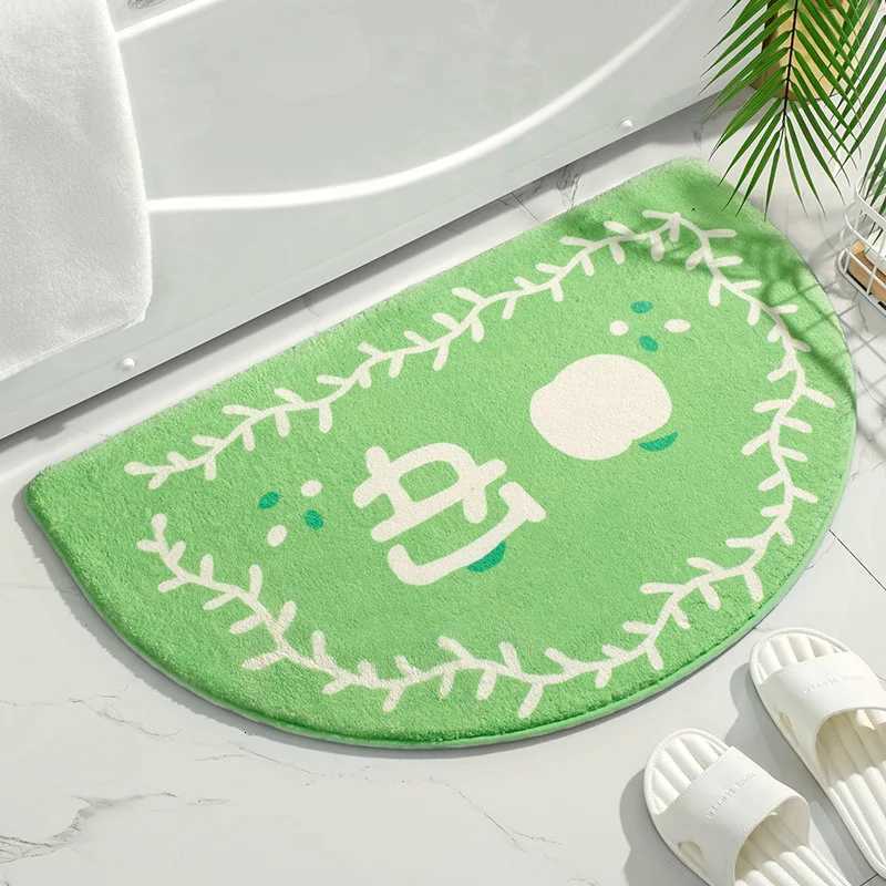 Soft Floor Mats Small Fresh Text Flowers Rugs He Entrance Carpet Bedro Toilet Bathro Door Absorbent Non-Slip Foot Pad H251129