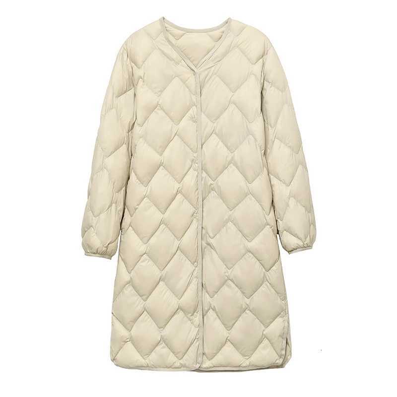NewBang Long Ultra Light Down Jacket Women Duck Down Coat Female Diamond Warm Lighteight O-neck CoatT251201