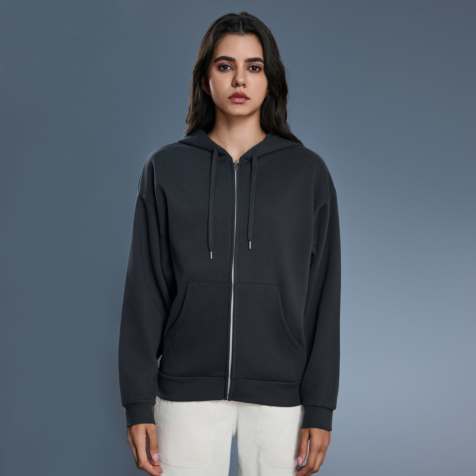 A109 Women Designer Full Zip Hoodie Autumn Hooded Yoga Jacket Warm Long Sleeve 3D Pullover Loose Fit Sports Sweatshirt Winter Fitness Outfits