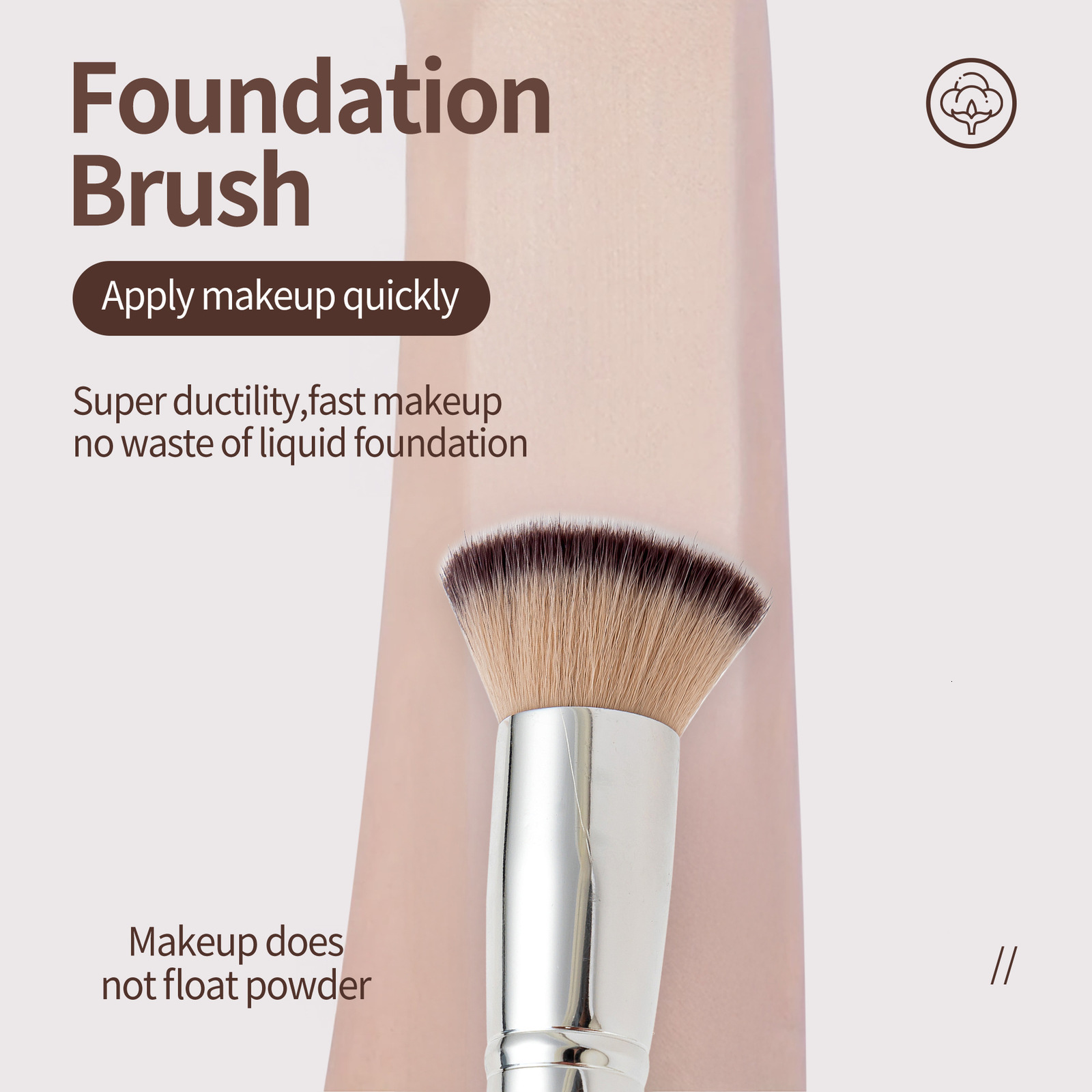 MAANGE 4Pcs makeup brush with case base concealer powder makeup brush soft and fluffy bristle large makeup brush set 240719