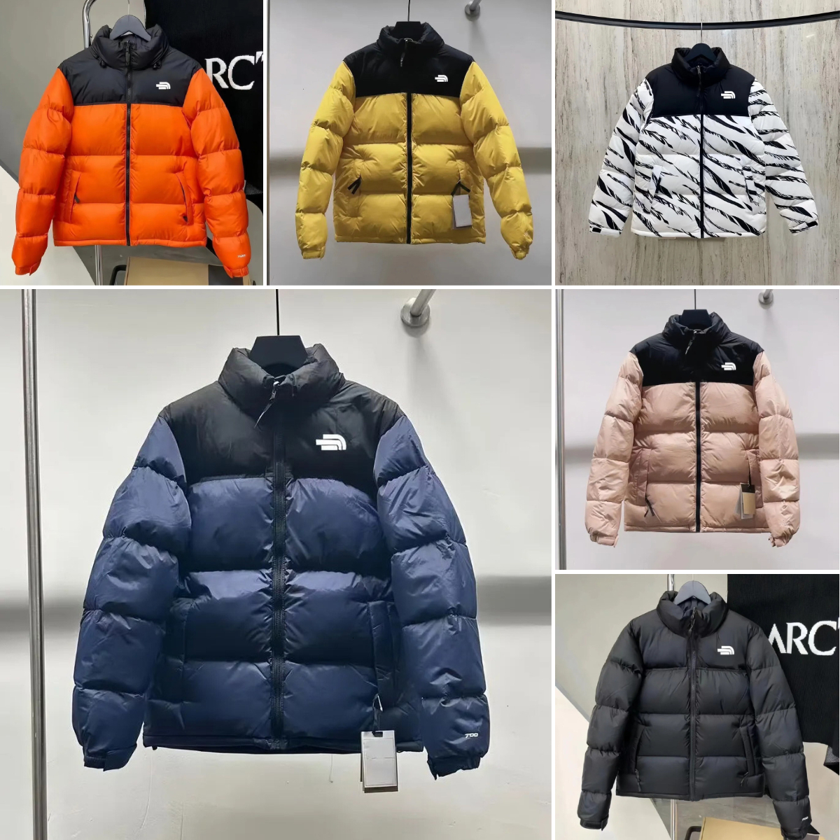 Northfacepufferjacket Designer Mens Down Jackets Coats North Puffer Outerwear Unisex Long Sleeve Zipper 700 FillDown Stowable Hood WaterRepellent Finish M 0000