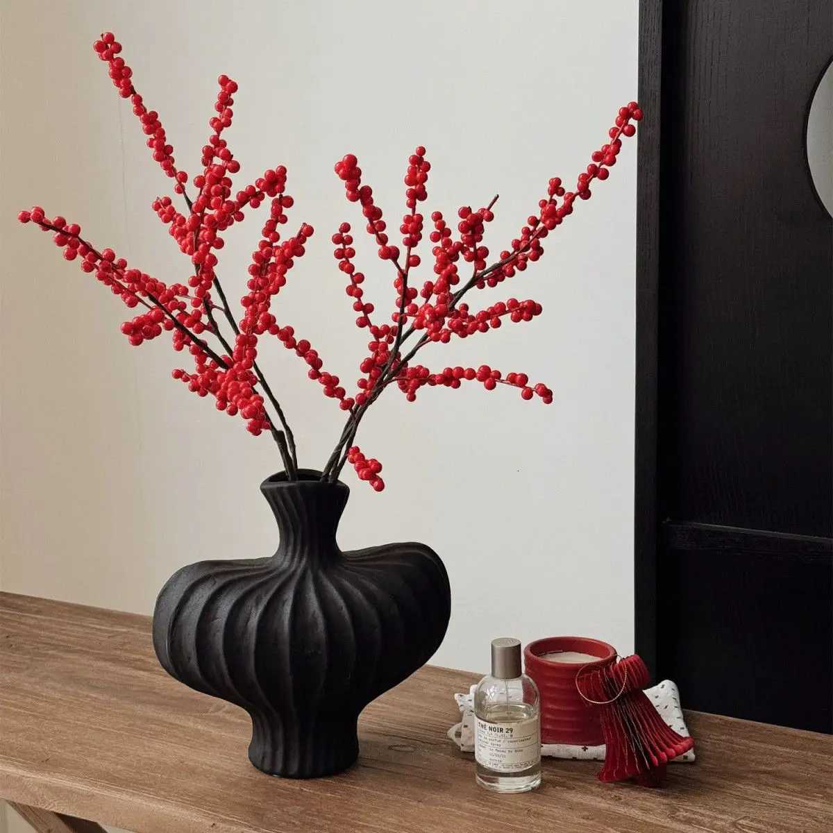 1pc Water Ctivation Imitation Ceramic Plastic Vase He Living Ro Plastic Chic Vase Modern Minimalist Desktop Decor Y251201