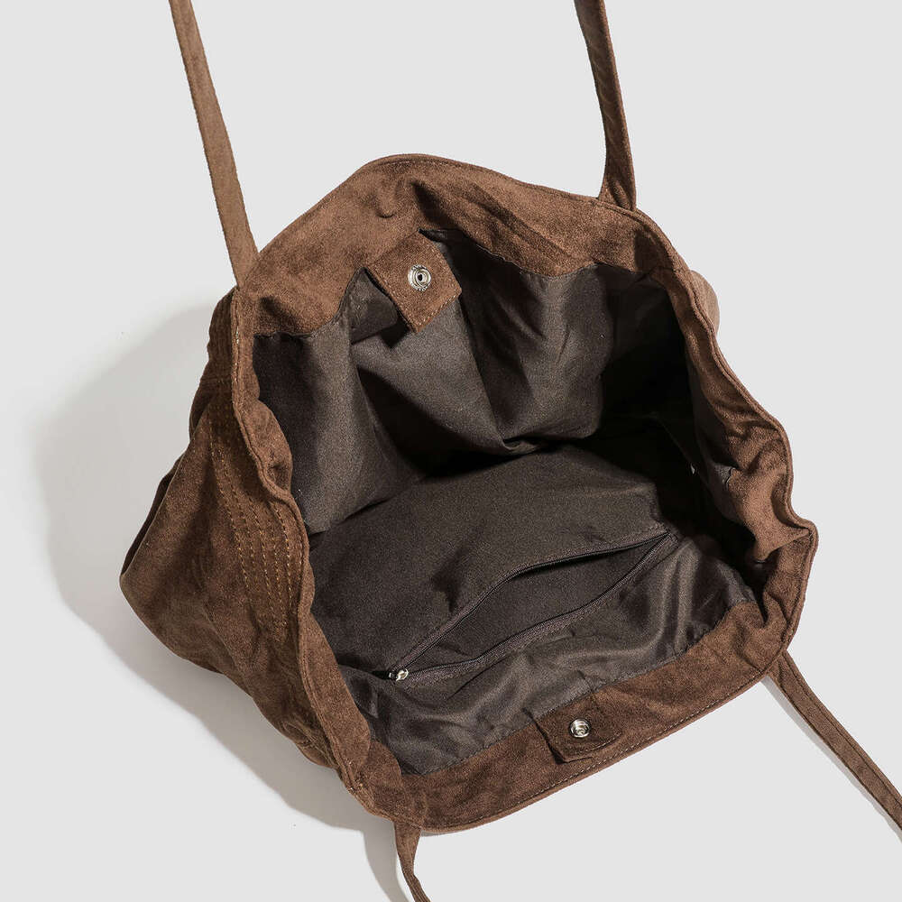 Casual Large Capacity Vintage Canvas Tote Men Versatile Simple High-Quality Texture Japanese Style Shoulder Bag for Women