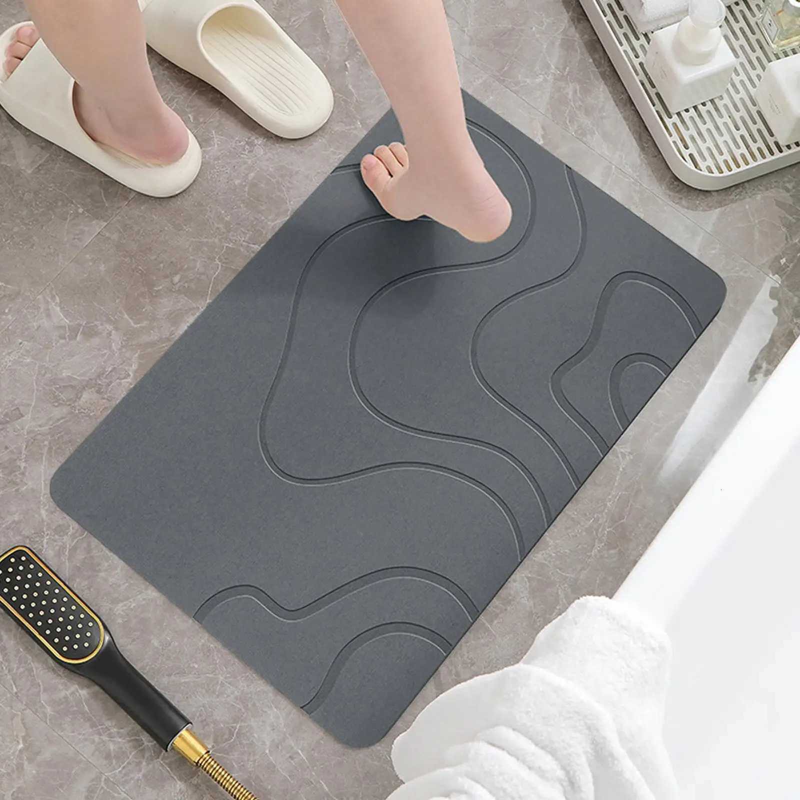 Diatoeous d soft mat bathro absorbent anti-slip floor mat toilet door anti-slip household Entryway quick-drying Rug H251129
