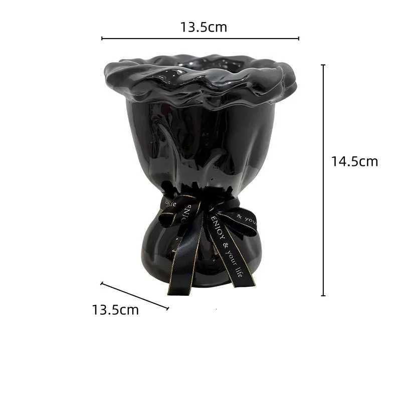 Ceramic Vase Bouquet Shapes Flower Arrangement Accessories Vases He Decoration Y251201