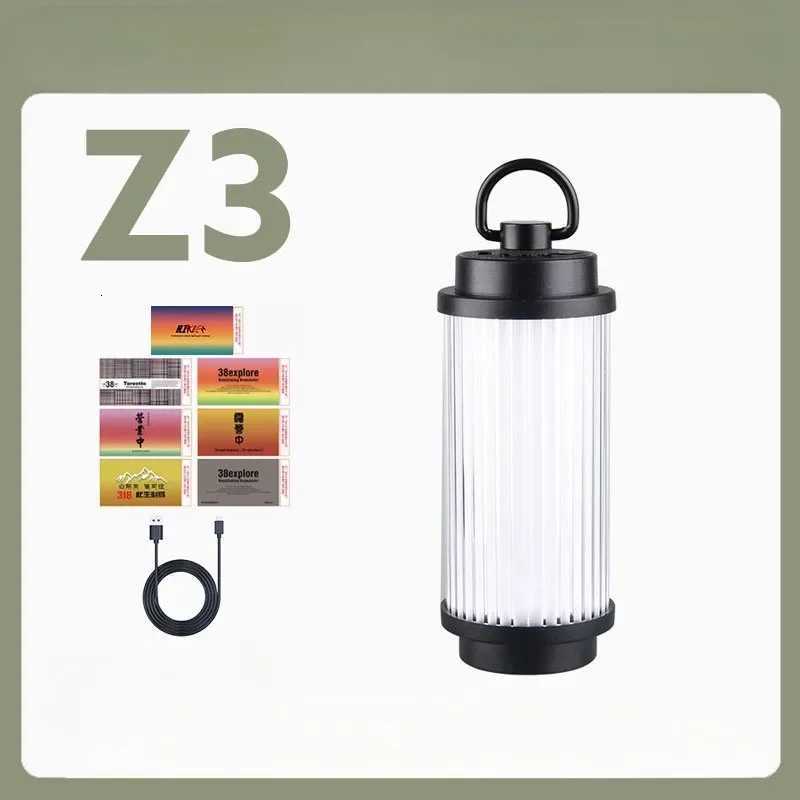 3000mAh 38-KT 38 Light 38 Explore USB Rechargeable Camping Lanterns Outdoor Tent lamp Powerful Mini LED Flashlights Camp Light M251201