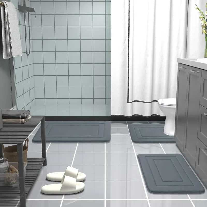 1pc Absorbent Non-Slip Bath Mat Cfortable Standing Pad for Living Ro Bedro H251129