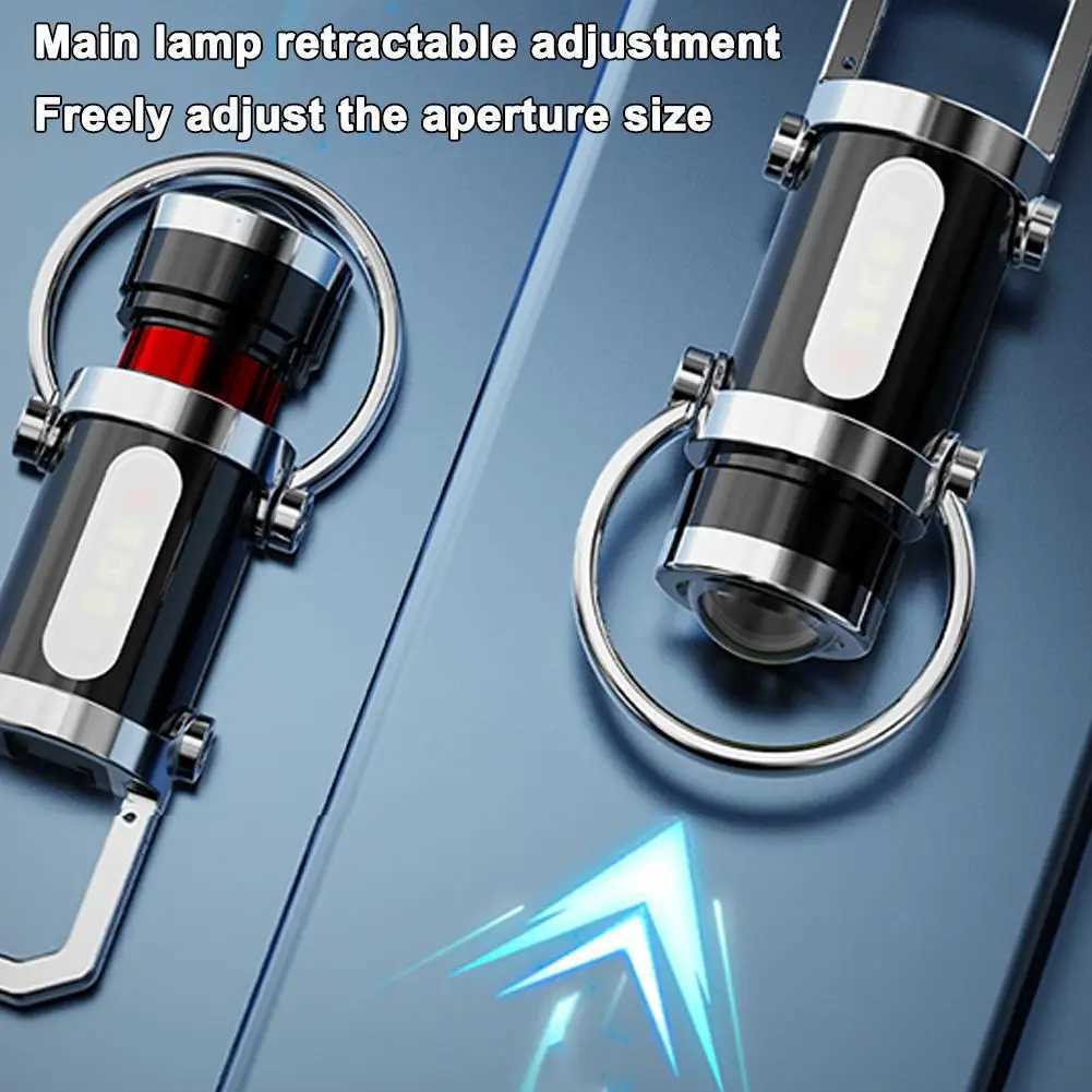 Portable Keychain Multi-Function Emergency Flashlight Outdoor Mini Flashlight Mobile Power for Outdoor Camping And Hiking Light M251201