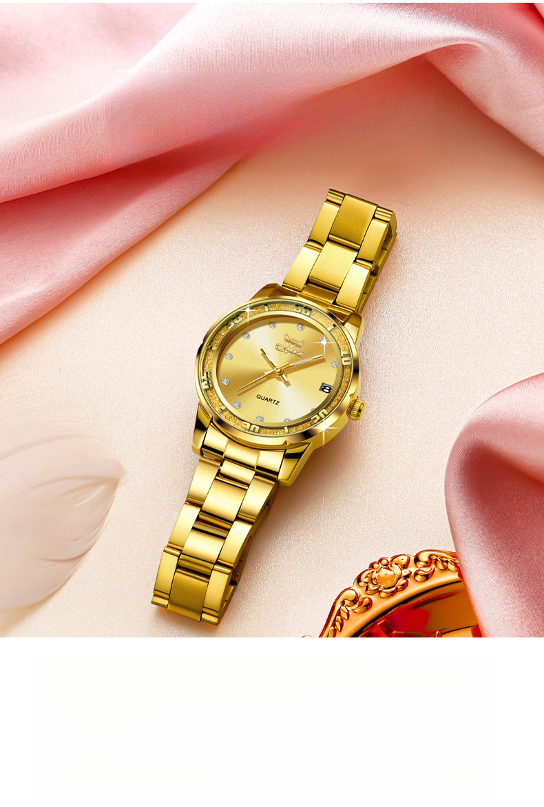 OPK Free Shipping New Designer Watch Hot-selling Watch Foreign Trade Steel Band Rhinestone Simple Elegant Women's Watch Dropshipping