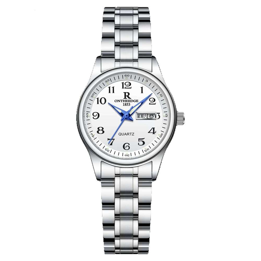 Gold Waterproof Luminous Dial Large Numbers Quartz Watch