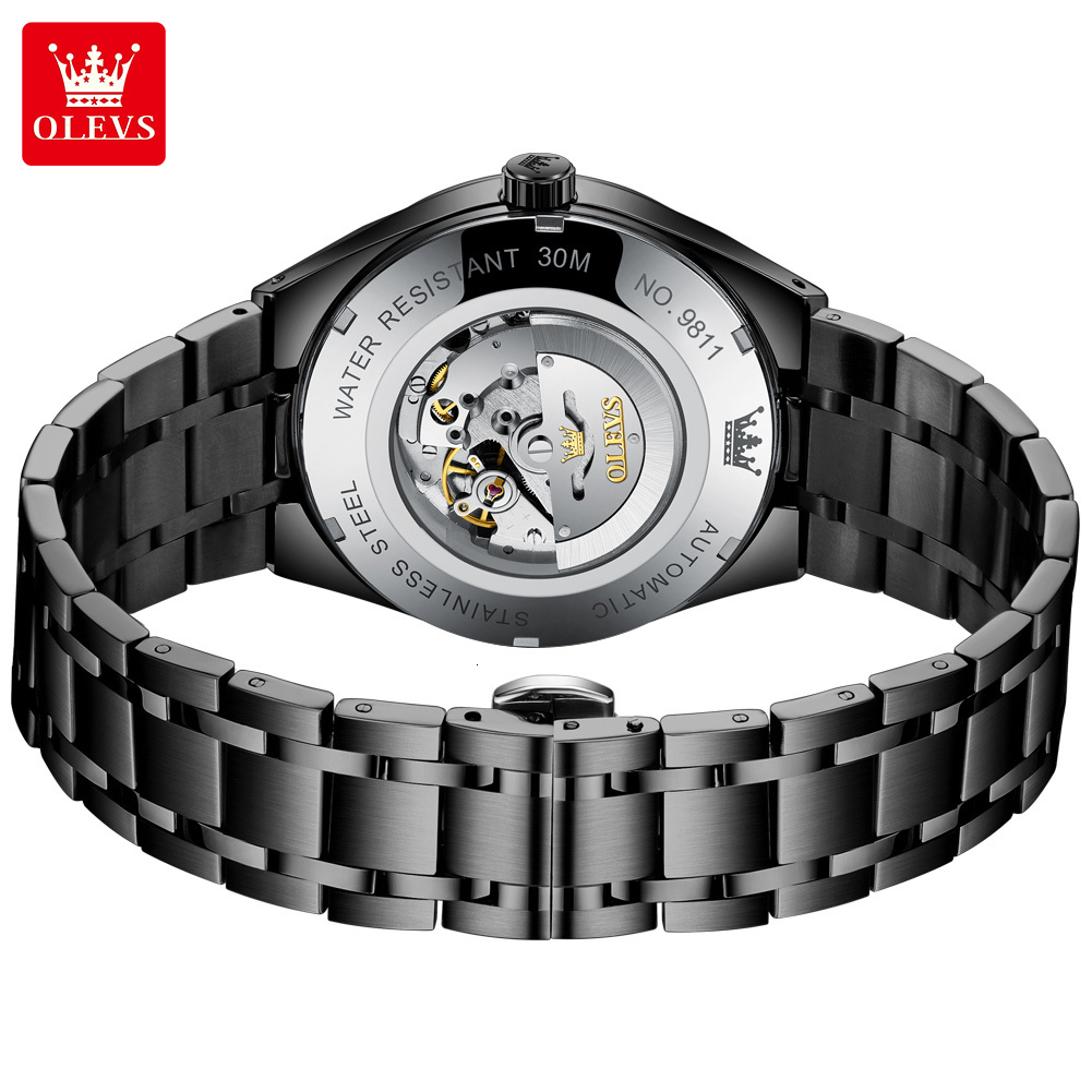 OLEVS Designer Men's Luxury Diving Machinery Watch Classic Fully Automatic Night Light Waterproof Business Watch Festival Gift Free Shipping Whol