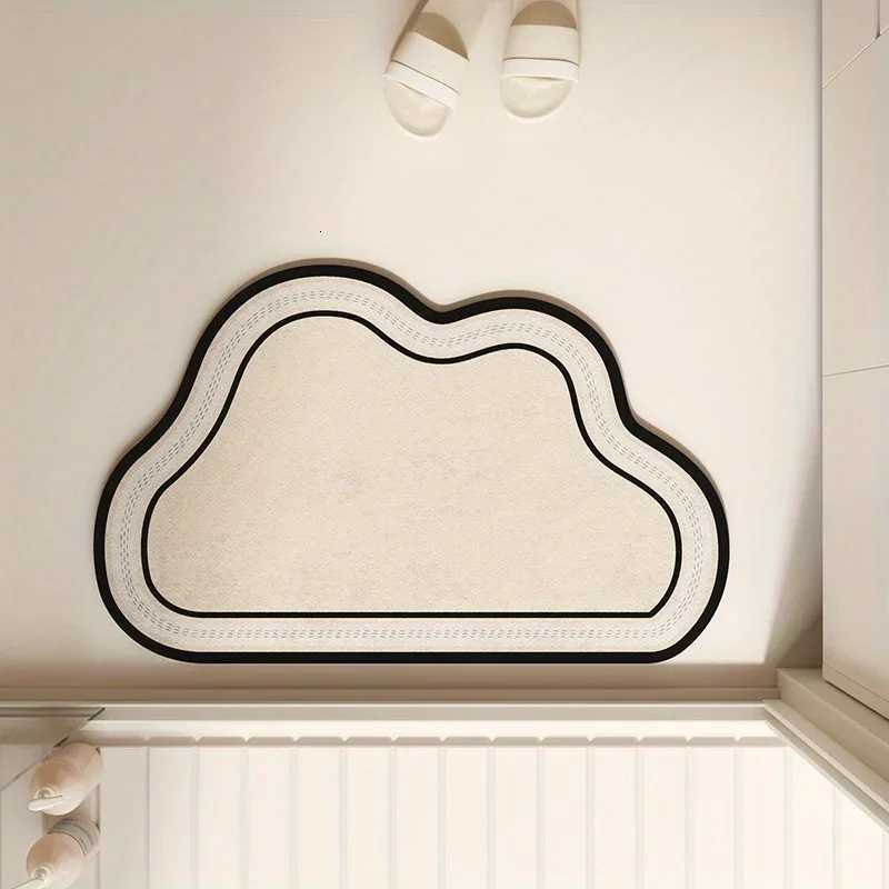 Bath Mat Non Slip Quick Dry Natural Diatite Floor Pad for Bathro Toilet Kitchen Entrance Easy Clean He Use H251129